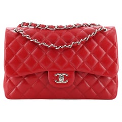 Chanel Classic Double Flap Bag Quilted Caviar Jumbo