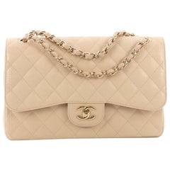 Chanel Classic Double Flap Bag Quilted Caviar Jumbo