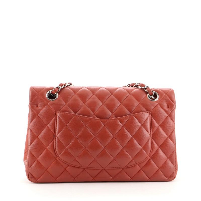 Chanel Classic Double Flap Bag Quilted Caviar Medium In Good Condition In NY, NY