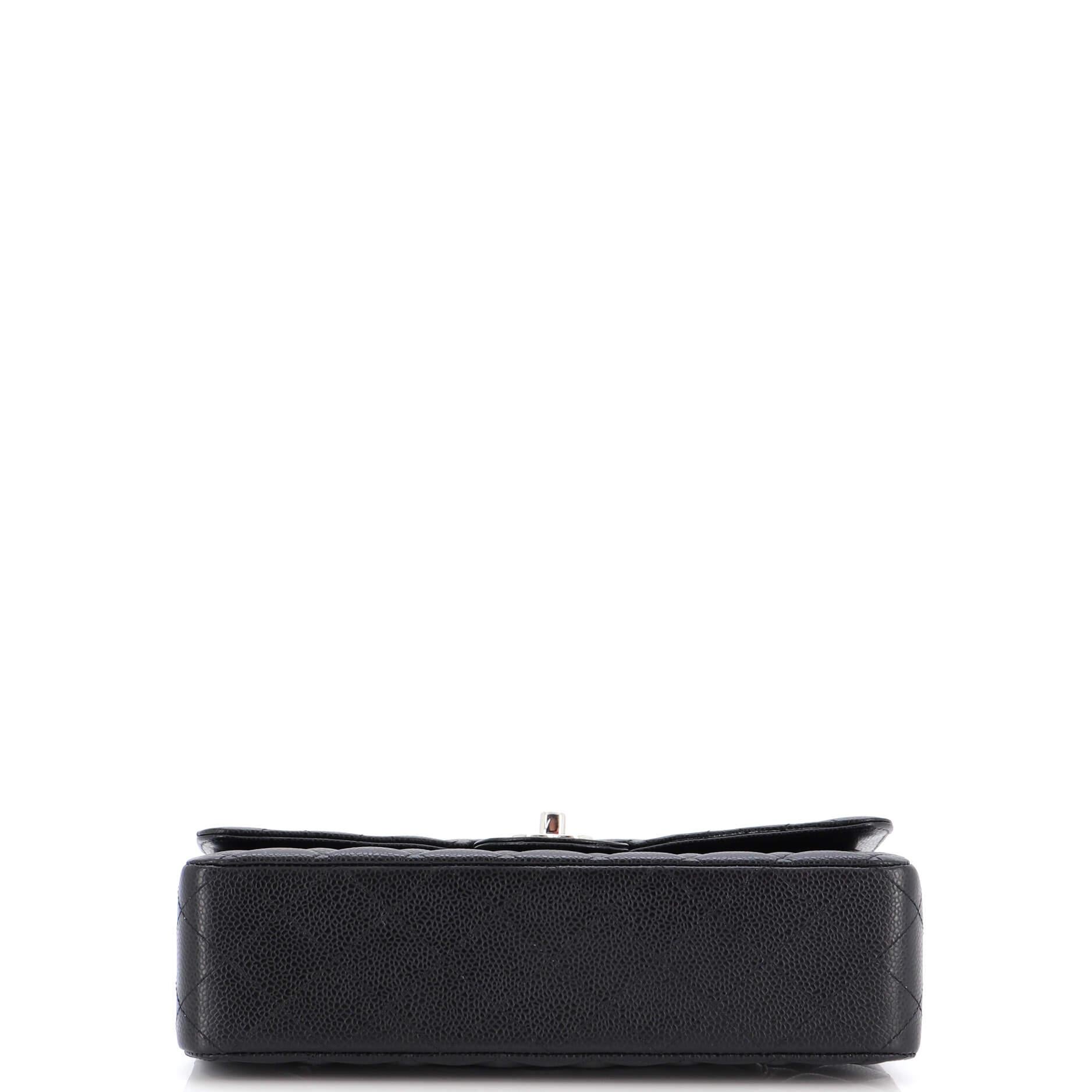 Chanel Classic Double Flap Bag Quilted Caviar Medium 1