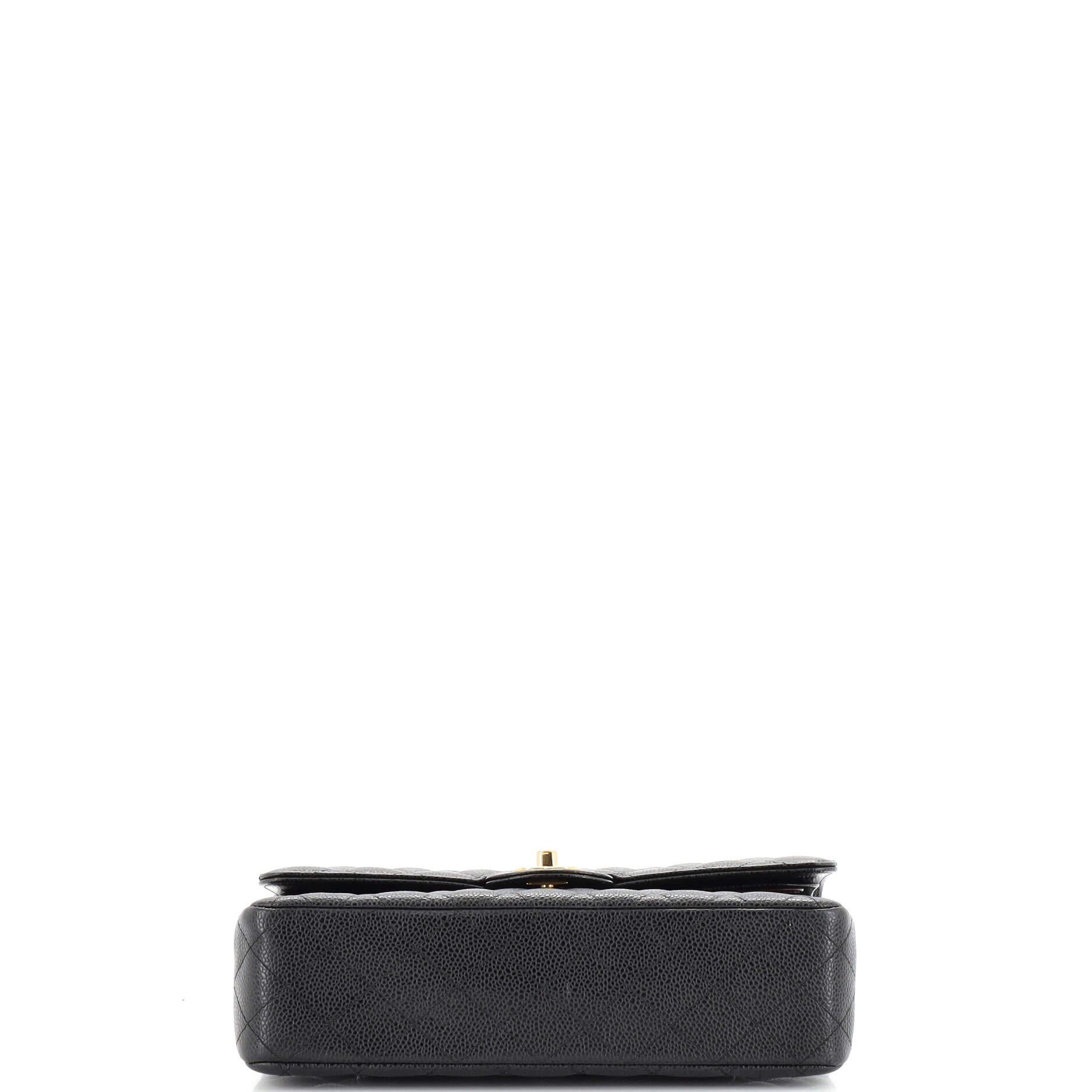 Chanel Classic Double Flap Bag Quilted Caviar Medium 1