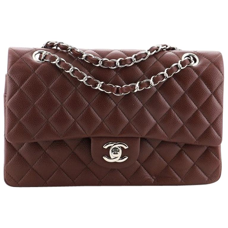 Chanel Classic Double Flap Bag Quilted Caviar Medium
