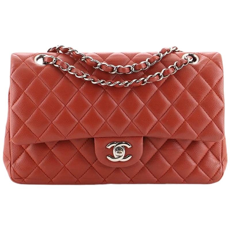 Chanel Classic Double Flap Bag Quilted Caviar Medium