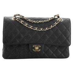 Chanel Classic Double Flap Bag Quilted Caviar Medium 