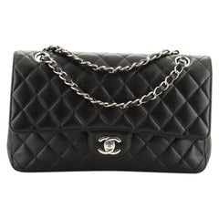Chanel Classic Double Flap Bag Quilted Caviar Medium Chanel Classic Double Flap Bag Quilted Caviar Medium