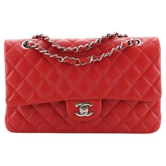 Chanel Classic Double Flap Bag Quilted Caviar Medium