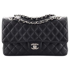 Chanel Classic Double Flap Bag Quilted Caviar Medium