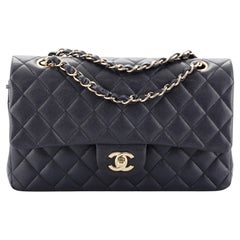 Chanel Classic Double Flap Bag Quilted Caviar Medium