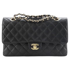 Chanel Classic Double Flap Bag Quilted Caviar Medium