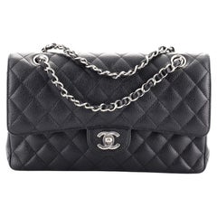 Chanel Classic Double Flap Bag Quilted Caviar Medium