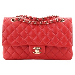 Chanel Classic Double Flap Bag Quilted Caviar Medium