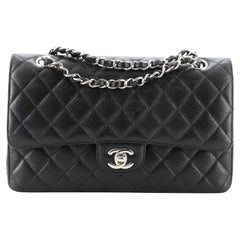Chanel Classic Double Flap Bag Quilted Caviar Medium