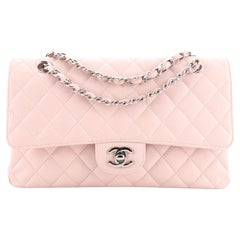 Sac à double rabat classique Chanel matelassé Caviar Medium