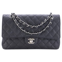 Chanel Classic Double Flap Bag Quilted Caviar Medium