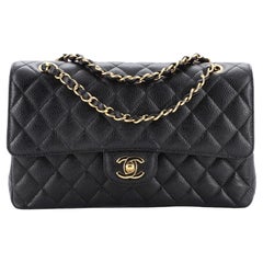 Chanel Classic Double Flap Bag Quilted Caviar Medium