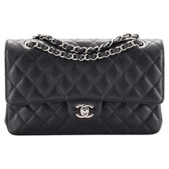 Chanel Classic Double Flap Bag Quilted Caviar Medium