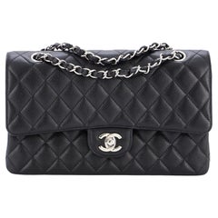 Chanel Classic Double Flap Bag Quilted Caviar Medium