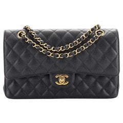 Chanel Classic Double Flap Bag Quilted Caviar Medium