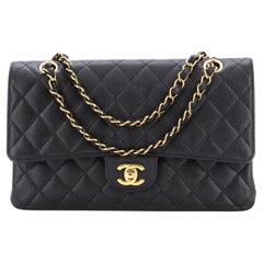 Chanel Classic Double Flap Bag Quilted Caviar Medium