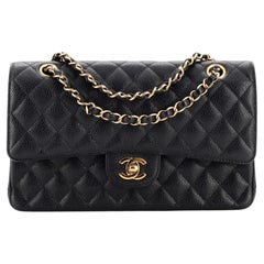 Chanel Classic Double Flap Bag Quilted Caviar Medium