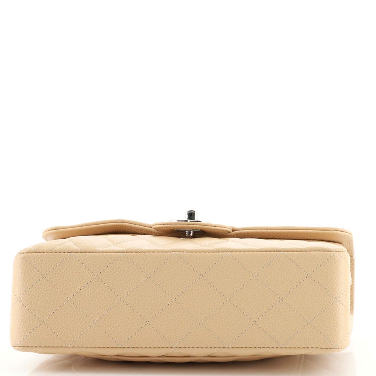 Chanel Classic Double Flap Bag Quilted Caviar Small at 1stDibs