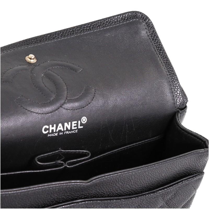 Chanel Classic Double Flap Bag Quilted Caviar Small 2