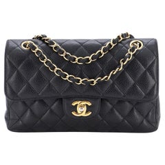 Chanel Classic Double Flap Bag Quilted Caviar Small