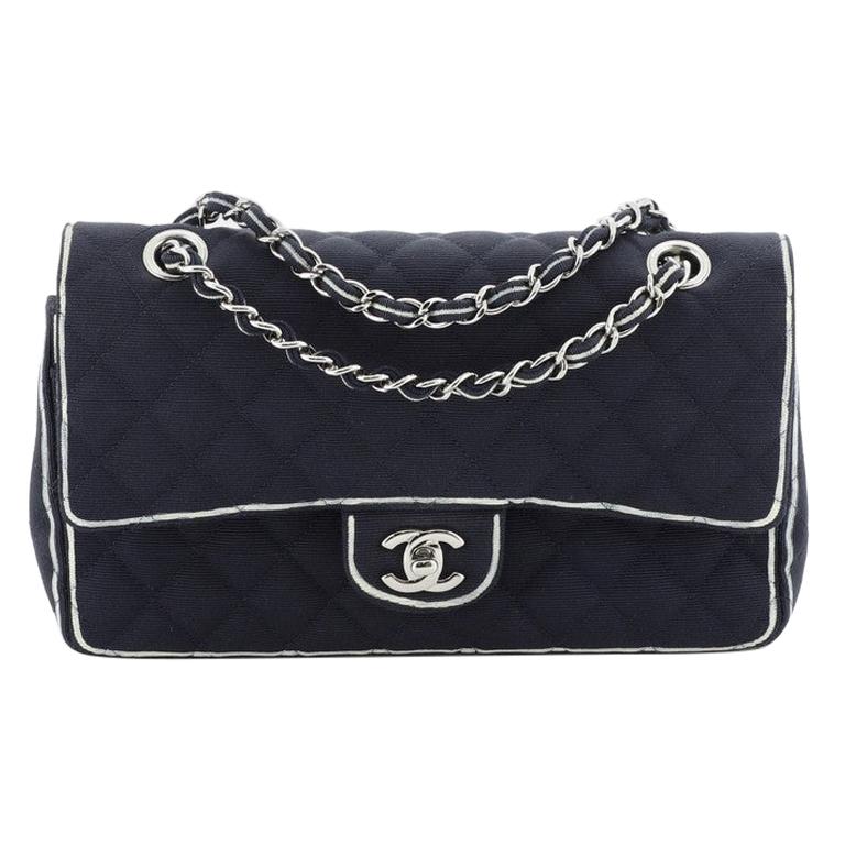 Chanel Classic Double Flap Bag Quilted Grosgrain Medium