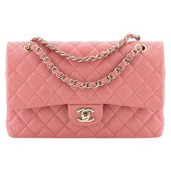 Chanel Classic Double Flap Bag Quilted Iridescent Caviar Medium 