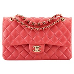 CHANEL Iridescent Caviar Quilted Jumbo Double Flap Pink 97421