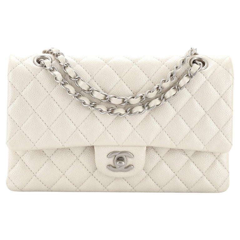 Chanel Classic Double Flap Bag Quilted Iridescent Caviar Medium For Sale at  1stDibs