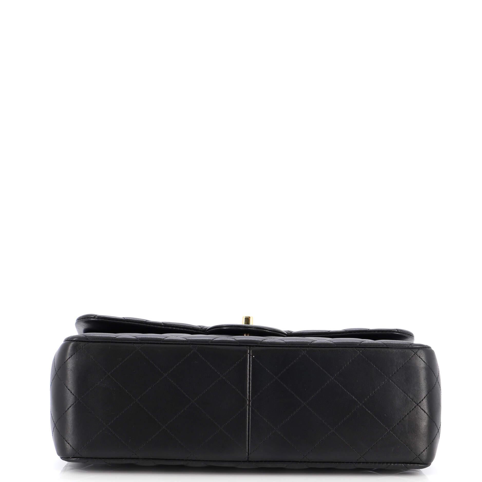 Chanel Classic Double Flap Bag Quilted Lambskin Jumbo 1