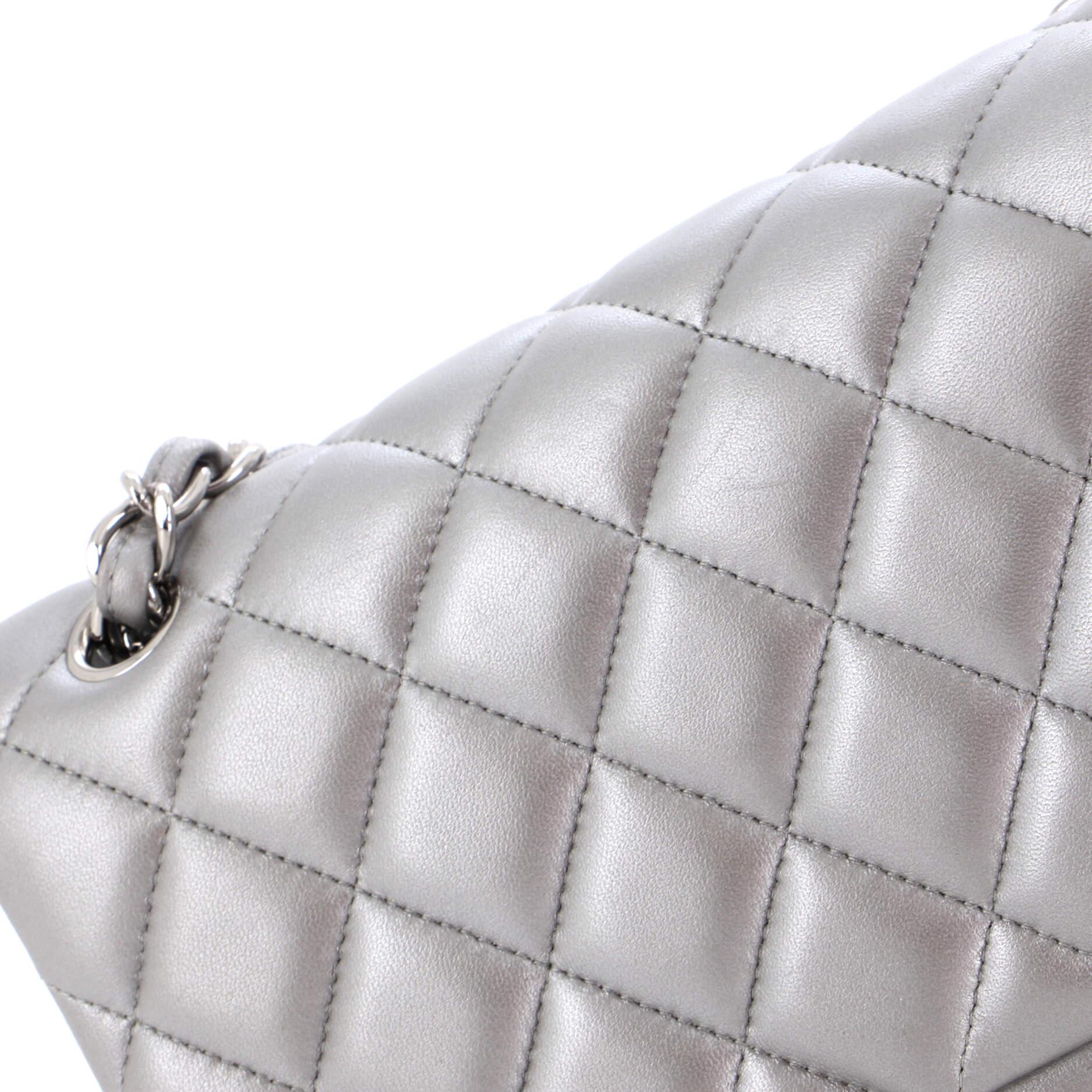 Chanel Classic Double Flap Bag Quilted Lambskin Jumbo 3