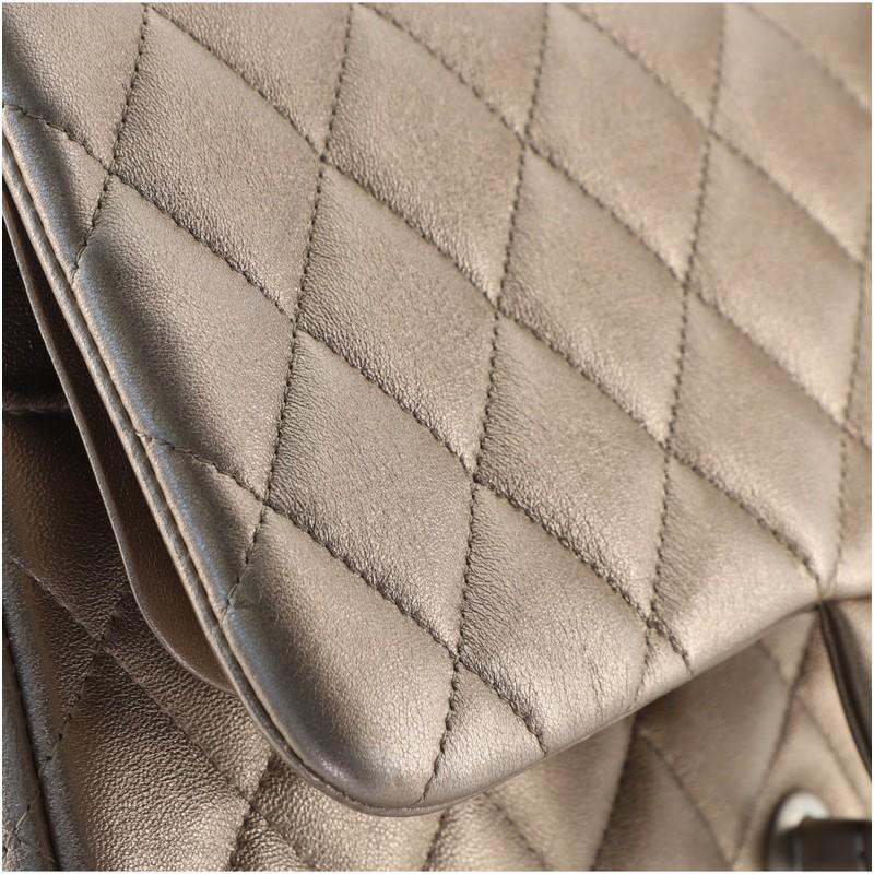 Chanel Classic Double Flap Bag Quilted Lambskin Jumbo 4