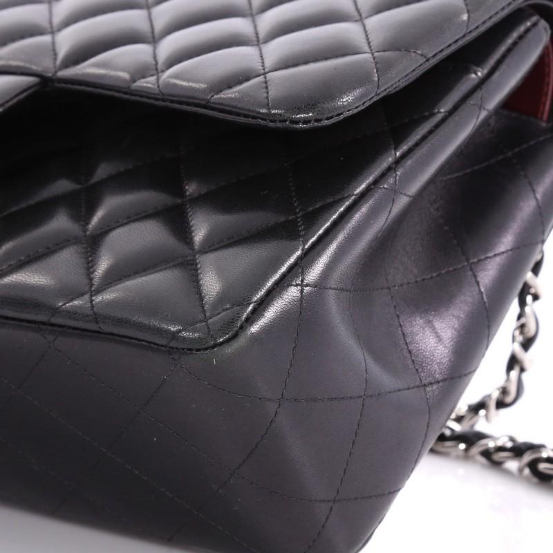 Chanel Classic Double Flap Bag Quilted Lambskin Jumbo 5