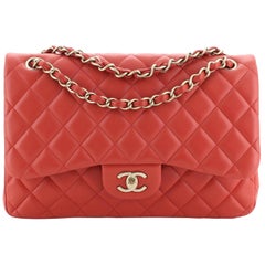 Chanel Classic Double Flap Bag Quilted Lambskin Jumbo