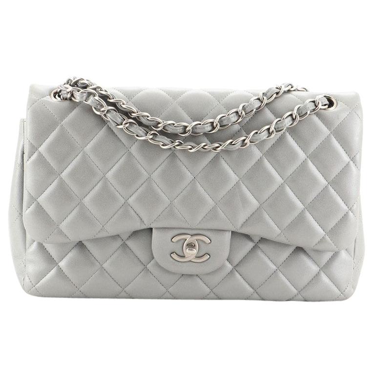 Chanel Classic Double Flap Bag Quilted Lambskin Jumbo at 1stDibs | chanel  classic jumbo double flap bag, chanel classic double flap bag quilted  caviar jumbo