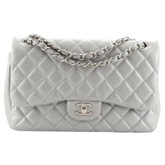 Chanel Classic Double Flap Bag Quilted Lambskin Jumbo