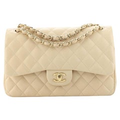 Chanel Classic Double Flap Bag Quilted Lambskin Jumbo