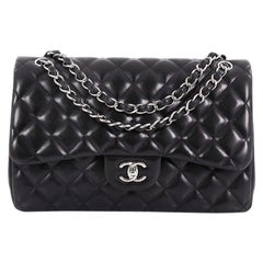 Chanel Classic Double Flap Bag Quilted Lambskin Jumbo