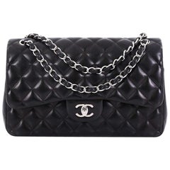 Chanel Classic Double Flap Bag Quilted Lambskin Jumbo
