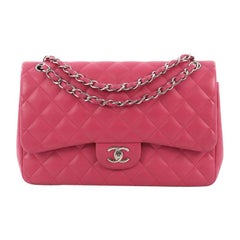 Chanel Multicolor Quilted Lambskin New Classic Double Flap Jumbo