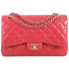Chanel Classic Double Flap Bag Quilted Lambskin Jumbo