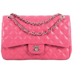 chanel pink flap bag medium