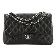 Chanel Classic Double Flap Bag Quilted Lambskin Jumbo