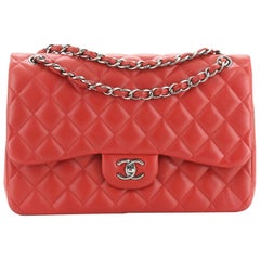 Chanel Classic Double Flap Bag Quilted Lambskin Jumbo