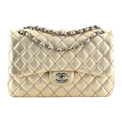 Chanel Classic Double Flap Bag Quilted Lambskin Jumbo