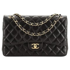Chanel Classic Double Flap Bag Quilted Lambskin Jumbo
