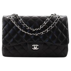 Chanel Classic Double Flap Bag Quilted Lambskin Jumbo