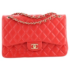 Chanel Classic Double Flap Bag Quilted Lambskin Jumbo